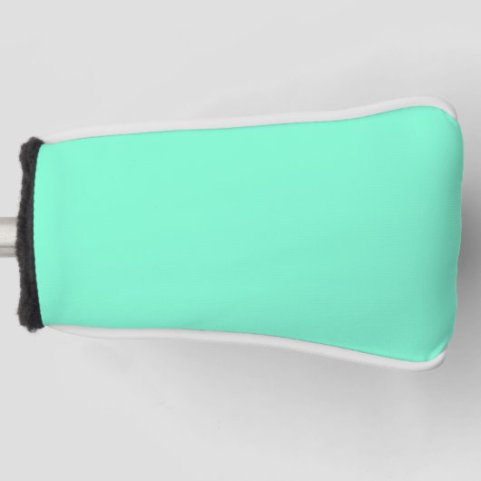 Pastel Aqua Solid Color | Classic | elegant Golf Headcover (Vorderseite)
