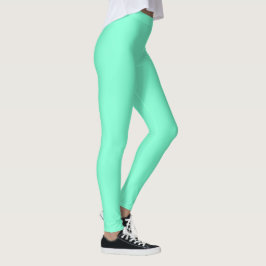 Pastel Aqua Solid Color | Classic | elegant Leggings