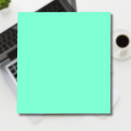 Pastel Aqua Solid Color | Classic | elegant Notizblock