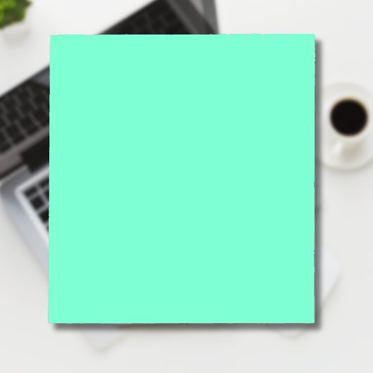 Pastel Aqua Solid Color | Classic | elegant Notizblock