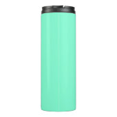 Pastel Aqua Solid Color | Classic | elegant Thermosbecher (Rückseite)