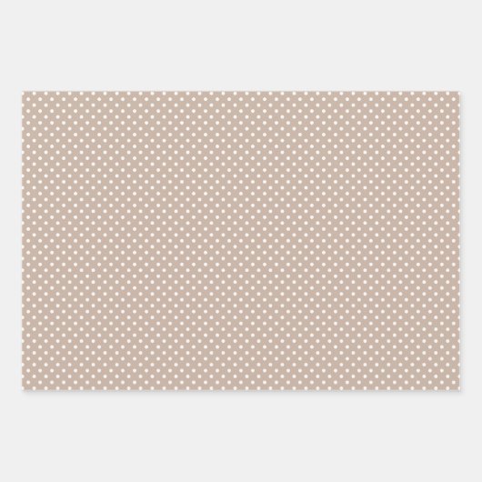 Pastel Aquamarin Blue Coffee Brown Streifen Punkt Geschenkpapier Set (Vorderseite 2)