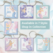 Pastel Aquamarin Mermaid Party Adventure Schlüssel Schlüsselanhänger