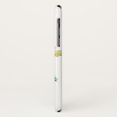 Pastel Aquarellbäume Metallisches Kupfermonogramm Case-Mate iPhone Hülle (Hinten/Links)