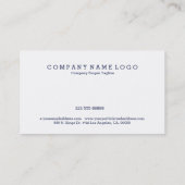 Pastel-Aquarellblätter & Beeren Muster Visitenkarte (Rückseite)