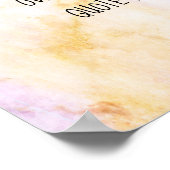 Pastel Aquarellfarbe fügt ein individuelles künstl Poster (Ecke)