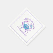 Pastel-Aquarellkrebse Serviette (Ecke)