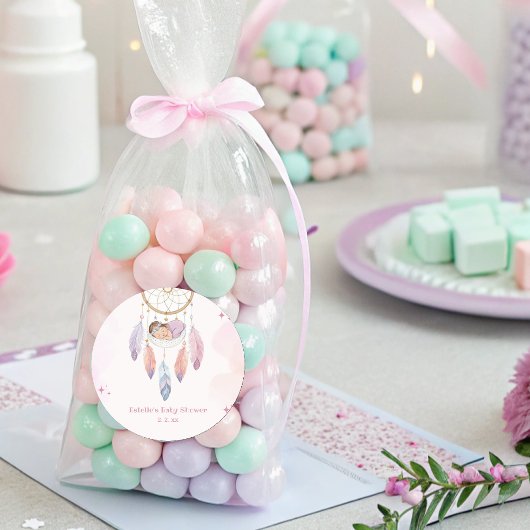 Pastel Aquarelltuch Runder Aufkleber