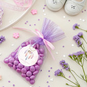 Pastel Aquarelltuch Runder Aufkleber