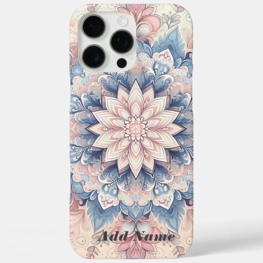 Pastel Arabesque Mandala Art Case-Mate iPhone Hülle (Rückseite)