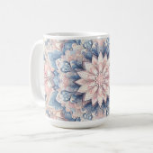 Pastel Arabesque Mandala Art Latte Mug  Kaffeetasse (Vorderseite Links)