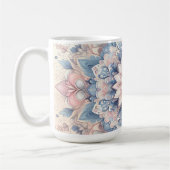 Pastel Arabesque Mandala Art Latte Mug  Kaffeetasse (Links)