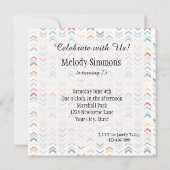 Pastel Arrows Einladung (Rückseite)