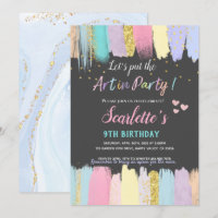 Pastel Art Malerei Party Girl