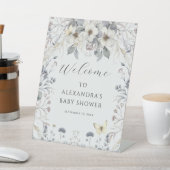 Pastel Art Nouveau Blume Butterfly Baby Girl Sockelschild (In SItu)