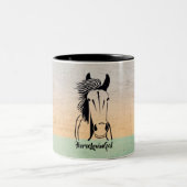 Pastel Artistic Horse Lovin' Gal Tasse (Mittel)