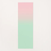 Pastel Ästhetik verschlungene rosa Minze grün Yogamatte (Vorderseite)