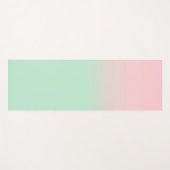 Pastel Ästhetik verschlungene rosa Minze grün Yogamatte (Vorderseite (Horizontal))