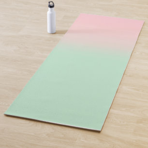 Pastel Ästhetik verschlungene rosa Minze grün Yogamatte
