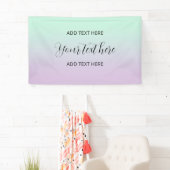 Pastel ästhetische Minze und Lilac Gradient Ombre Banner (Insitu)