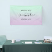 Pastel ästhetische Minze und Lilac Gradient Ombre Banner (Messeveranstaltung)