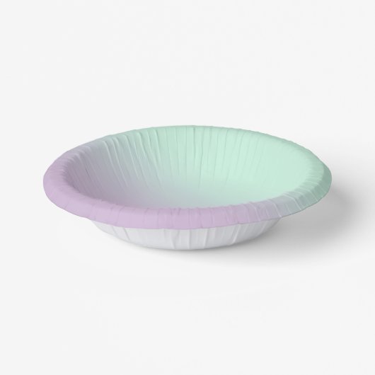 Pastel ästhetische Minze und Lilac Gradient Ombre Pappteller (Gewinkelt)