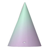 Pastel ästhetische Minze und Lilac Gradient Ombre Partyhütchen (Links)