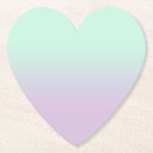 Pastel ästhetische Minze und Lilac Gradient Ombre Untersetzer (Vorderseite)