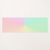 Pastel ästhetische Mute Gradient Ombre Rainbow Yogamatte (Vorderseite (Horizontal))