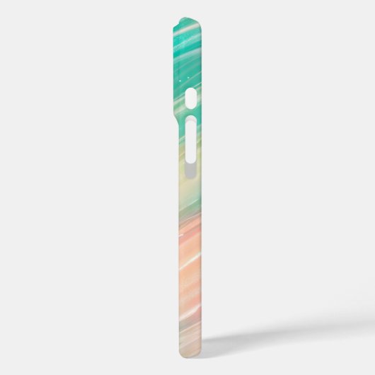 Pastel Aurora Flow Abstract Phone Case (Rückseite / Links)