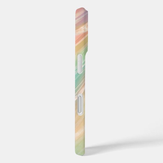 Pastel Aurora Flow Abstract Phone Case (Rückseite / Rechts)