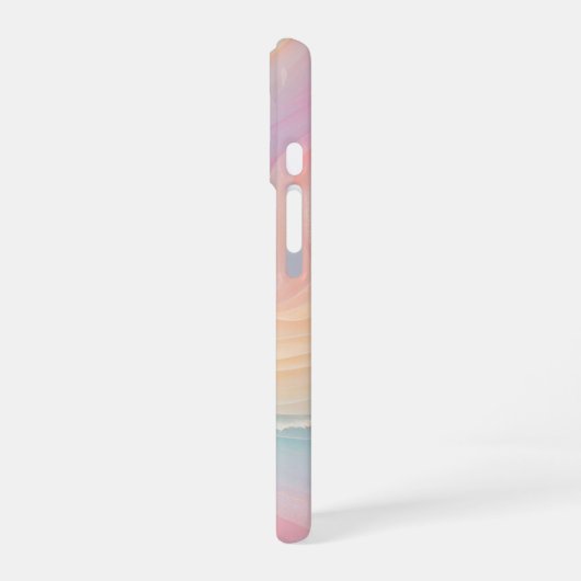 Pastel Aurora Swirl Phone Case iPhone 16 Hülle (Linke Seite)