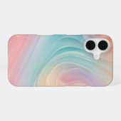 Pastel Aurora Swirl Phone Case iPhone 16 Hülle (Rückseite (Horizontal))
