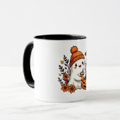 Pastel Autumn Kawaii Ghost Fall Pumpkin Gewürz Tasse (Vorderseite Links)