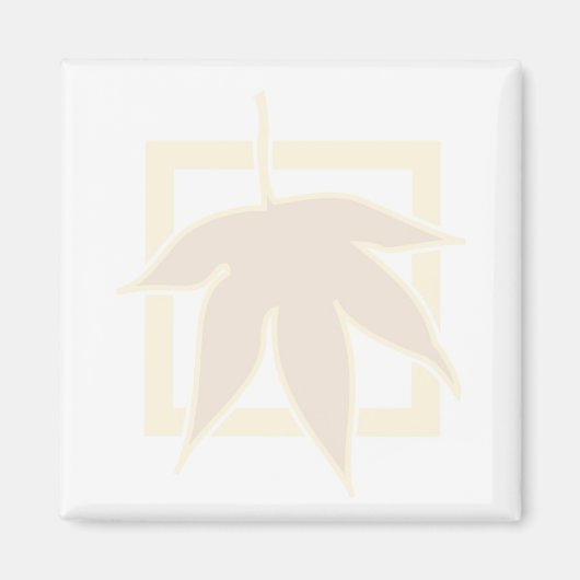 Pastel Autumn Maple Leaf Magnet (Vorne)