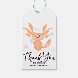 Pastel Axolotl Ocean Creature Babydusche Geschenkanhänger