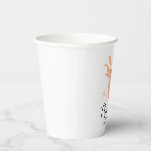 Pastel Axolotl Ocean Creature Babydusche Pappbecher (Rechts)