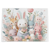 Pastel Baby Animals Baby Dusche New Baby Geschenkt Große Geschenktüte (Vorderseite)