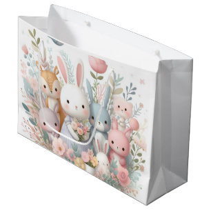 Pastel Baby Animals Baby Dusche New Baby Geschenkt Große Geschenktüte