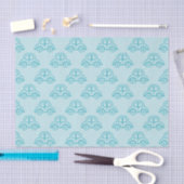 PASTEL BABY BLUE CARS SEIDENPAPIER (Handwerk)