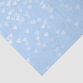 Pastel Baby Blue Confetti Hearts Seidenpapier (Ausschnitt)