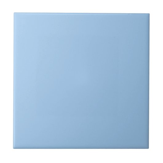 Pastel Baby Blue Solid Color Fliese (Vorderseite)