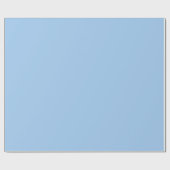 Pastel Baby Blue Solid Color Geschenkpapier (Flach)