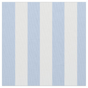 Pastel Baby Blue White Strip Stoff