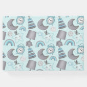 PASTEL BABY BOY BLUE ITEMS TOYS GÄSTEBUCH (Rückseite)