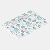 PASTEL BABY BOY BLUE ITEMS TOYS GÄSTEBUCH (Ecke)