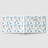 PASTEL BABY BOY BLUE ITEMS TOYS GÄSTEBUCH (Voll)