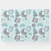 PASTEL BABY BOY BLUE ITEMS TOYS GÄSTEBUCH (Rückseite)