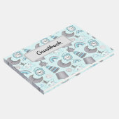 PASTEL BABY BOY BLUE ITEMS TOYS GÄSTEBUCH (Ecke)