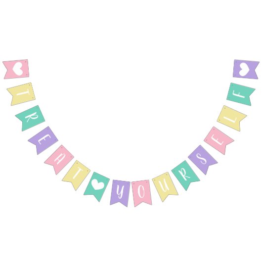 Pastel Baby Dusche Leckerei Sie selbst Desserttisc Wimpelkette (Alle)